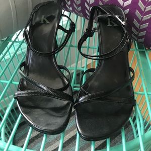 Calvin Klein strappy heeled sandals
